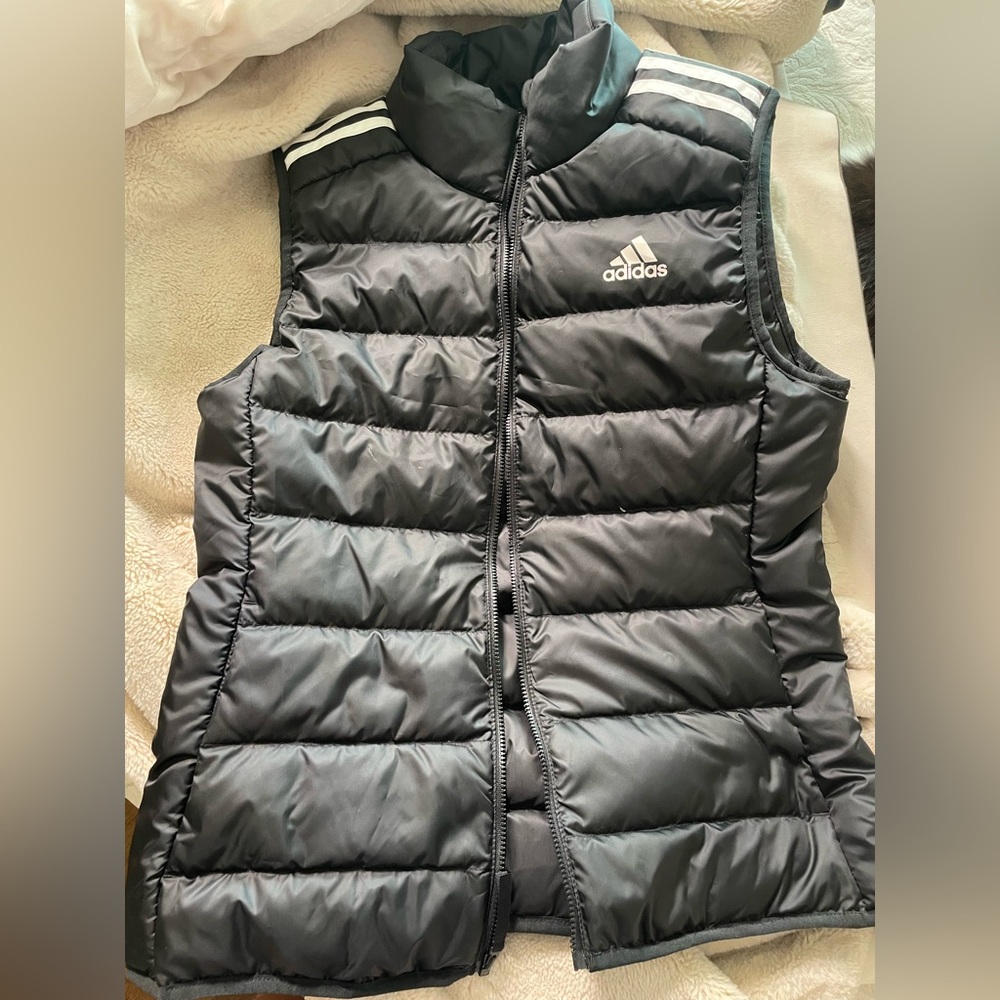 Black Puffer Jacket with Cream Lining